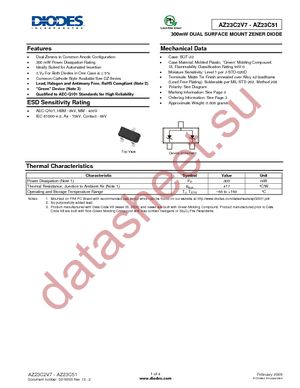 AZ23C10-7-F datasheet  
